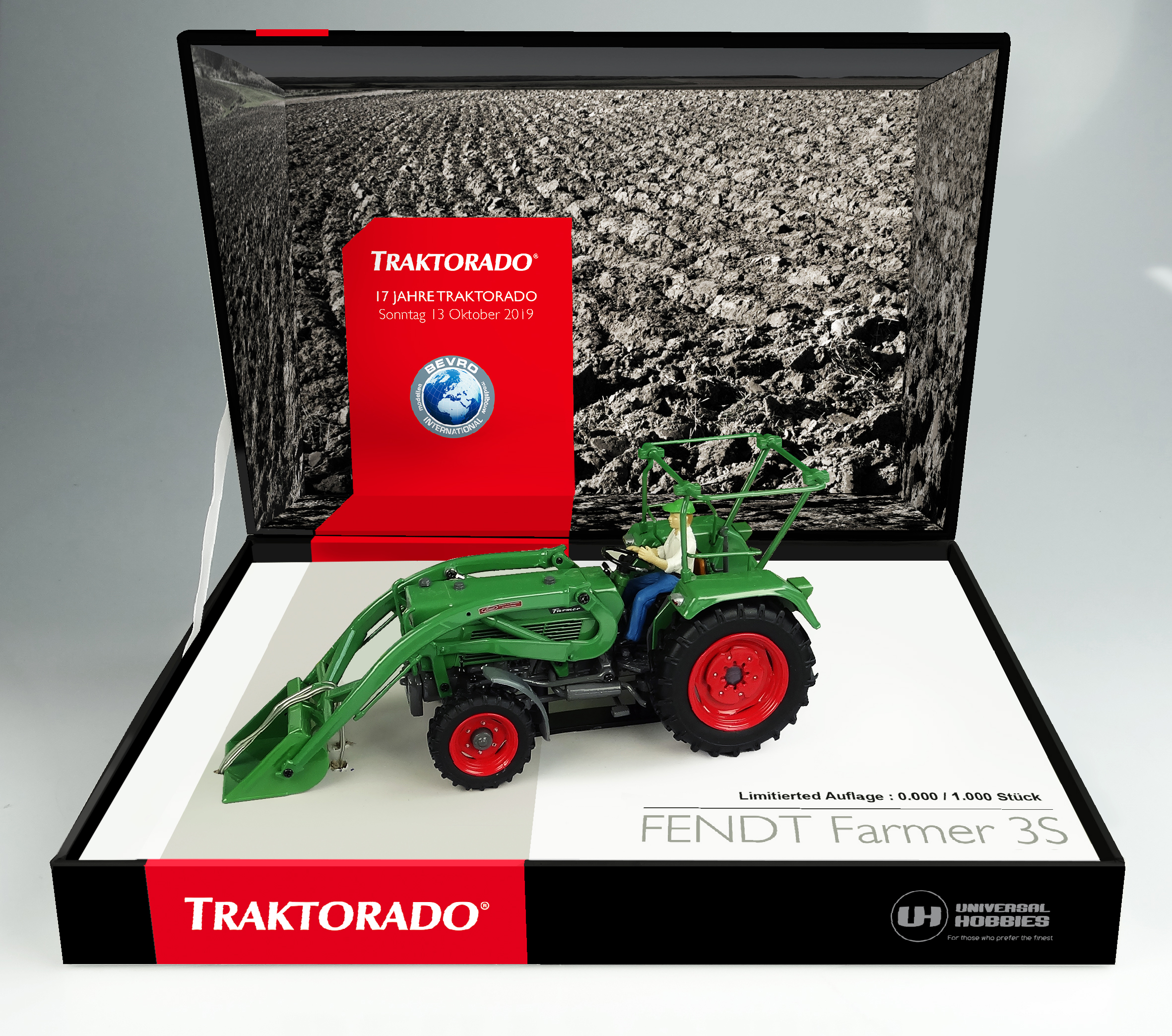Fendt 3S met Rolbeugel en Voorlader Traktorado 2019 - Limited Edition